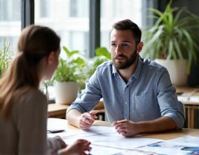 Client and designer in consultation