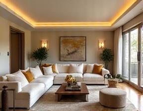 Beautifully finished living room