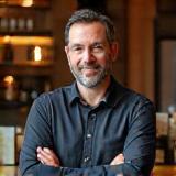 Marc Dubois in renovated café