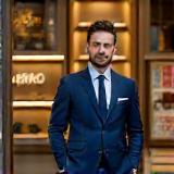 Vincent Paris standing in newly designed retail shop